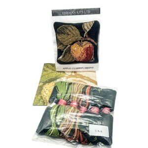 Vintage Ehrman Tapestry Apple Cushion Front Needlepoint Kit NIB